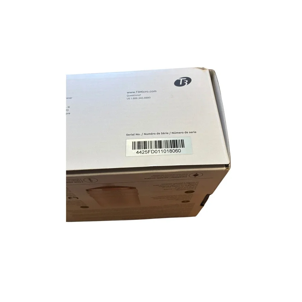 T3 AireBrush One-Step Smoothing‎ Volumizing Blow Dry Brush White Rose Gold